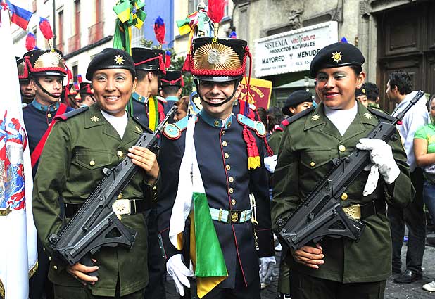 Desfile militar en Mexico 