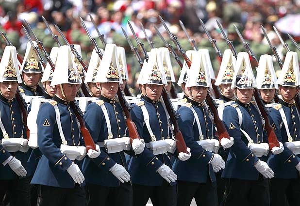 Desfile militar en Mexico 