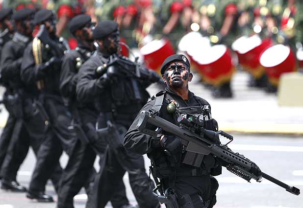 Desfile militar en Mexico 