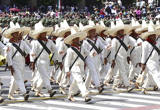 Desfile militar en Mexico 