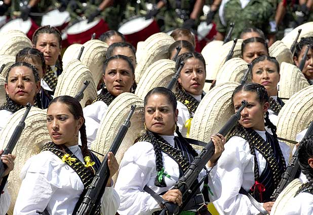 Desfile militar en Mexico 