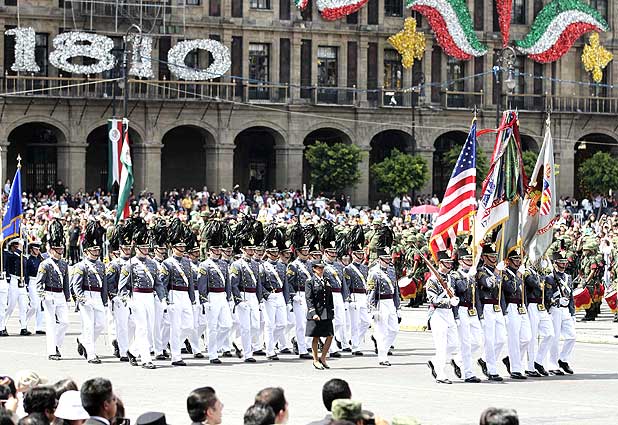Desfile militar en Mexico 