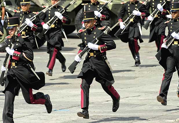 Desfile militar en Mexico 