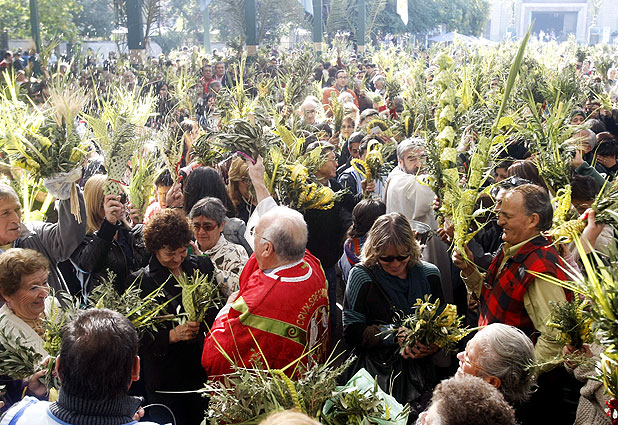 Domingo de Ramos convocó a millones de católicos de Chile y del mundo 