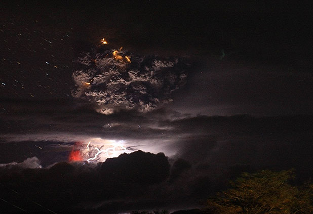 Erupción en el complejo volcánico Puyehue 