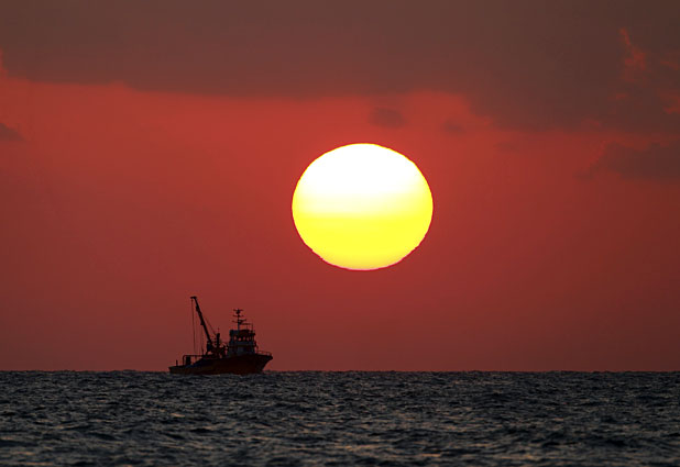 A Beautiful Sunset at Turkish Coastline 