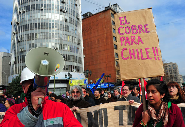 Protestas por Codelco