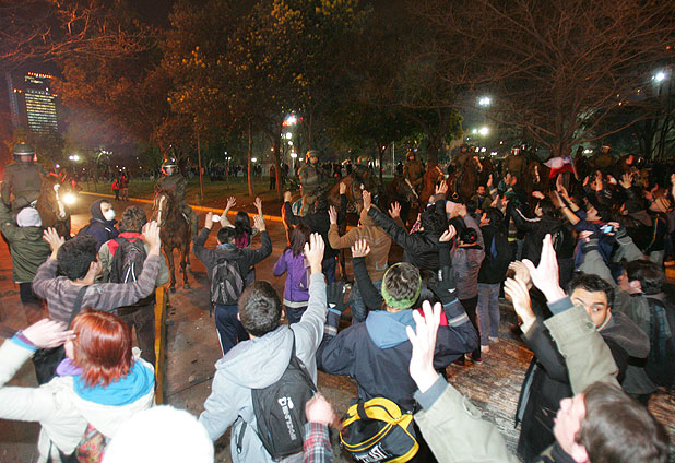 Marcha de estudiantes universitarios 