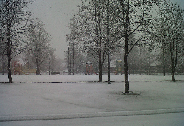 Nieve en Santiago por lectores de Emol 