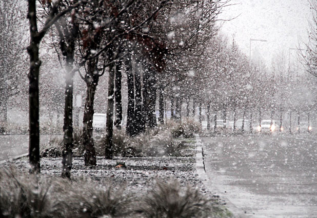 Nieve en Santiago por lectores de Emol 