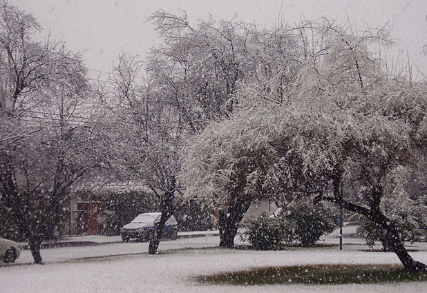  Nieve en Santiago con fotografías de lectores de EMOL 