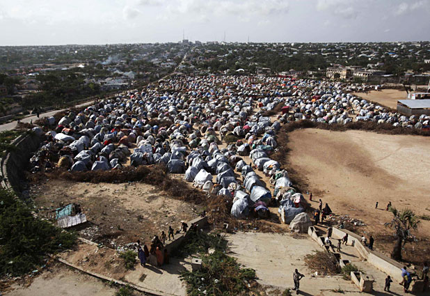 This Is How It Looks an Aid Camp in Somalia 