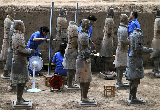 Hallan más soldados de terracota en China 