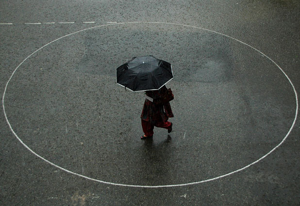 It´s monsoon season at India 