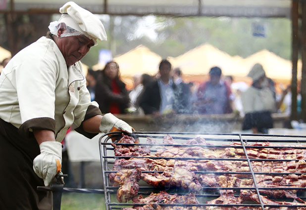 Feria gastronómica en Perú 