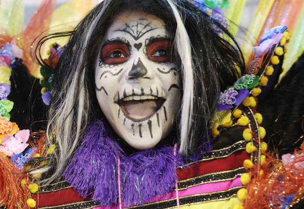 Carnaval en el Sambódromo de Anhembí, en Sao Paulo 