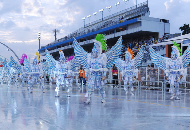 Carnaval en el Sambódromo de Anhembí, en Sao Paulo 