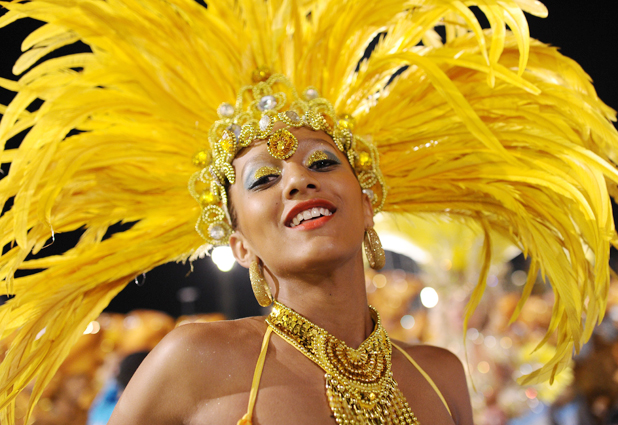 Carnaval en el Sambódromo de Anhembí, en Sao Paulo 