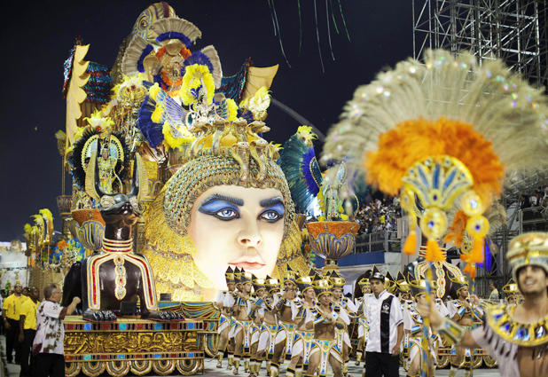 Carnaval en el Sambódromo de Anhembí, en Sao Paulo 