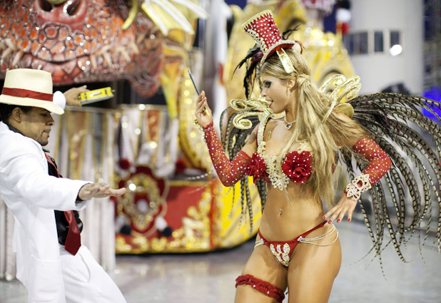 Carnaval en el Sambódromo de Anhembí, en Sao Paulo 