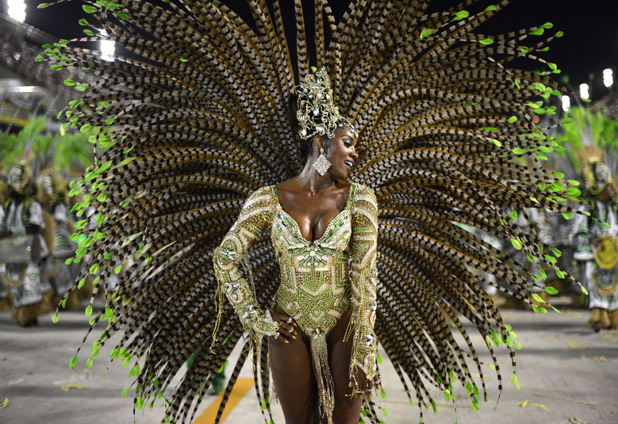 Second night of Carnival parades in Brazil 